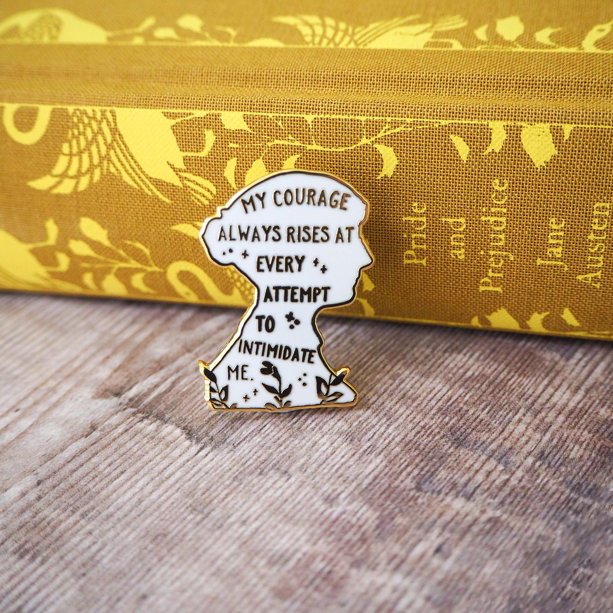 Literary Emporium Pride & Prejudice Jane Austen Book Lover Enamel Pin Badge