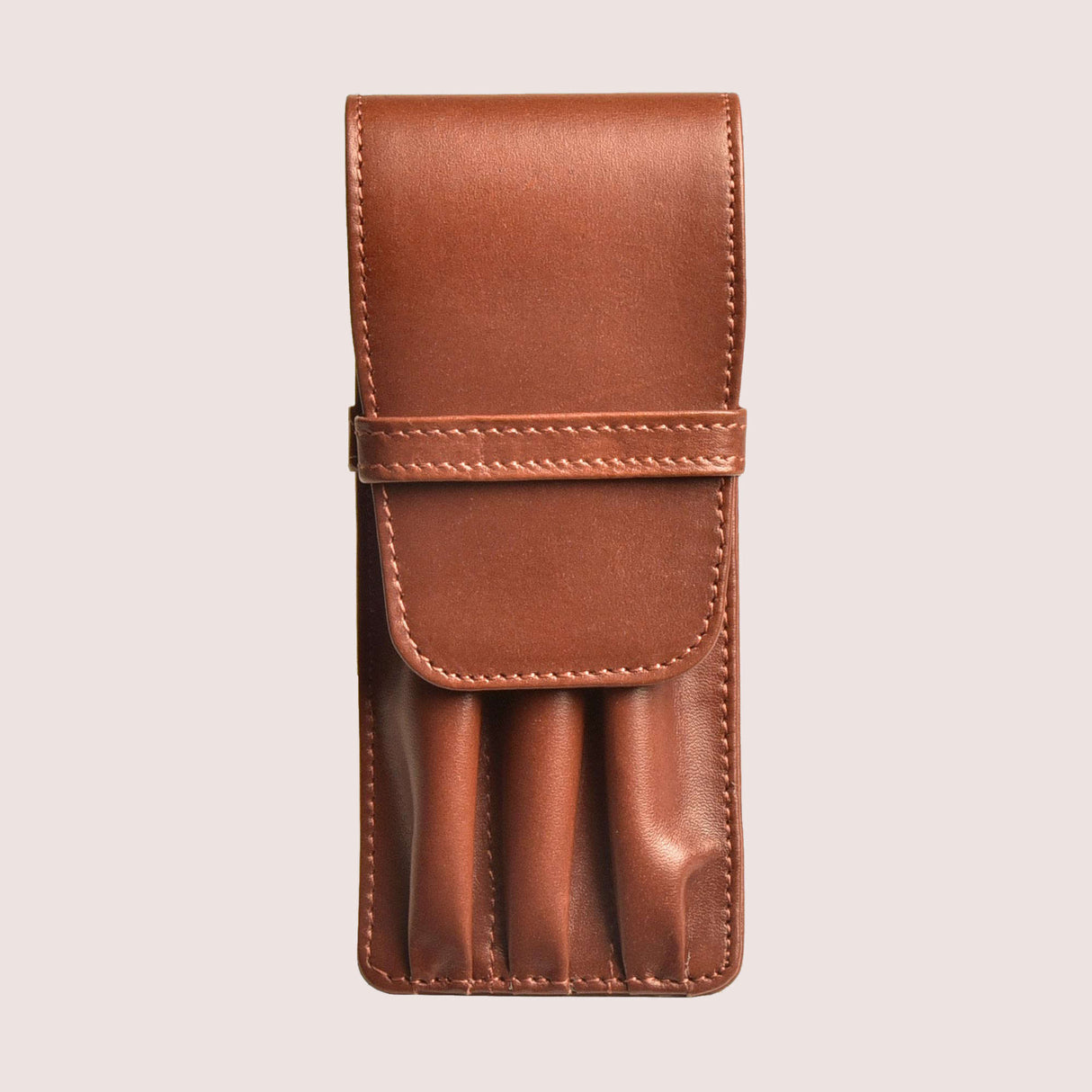 Aston Leather 3 Pen Case