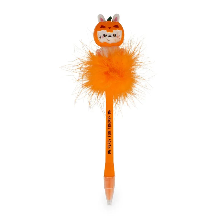 Legami Halloween Light Up Ball Pen - Pumpkin Bunny