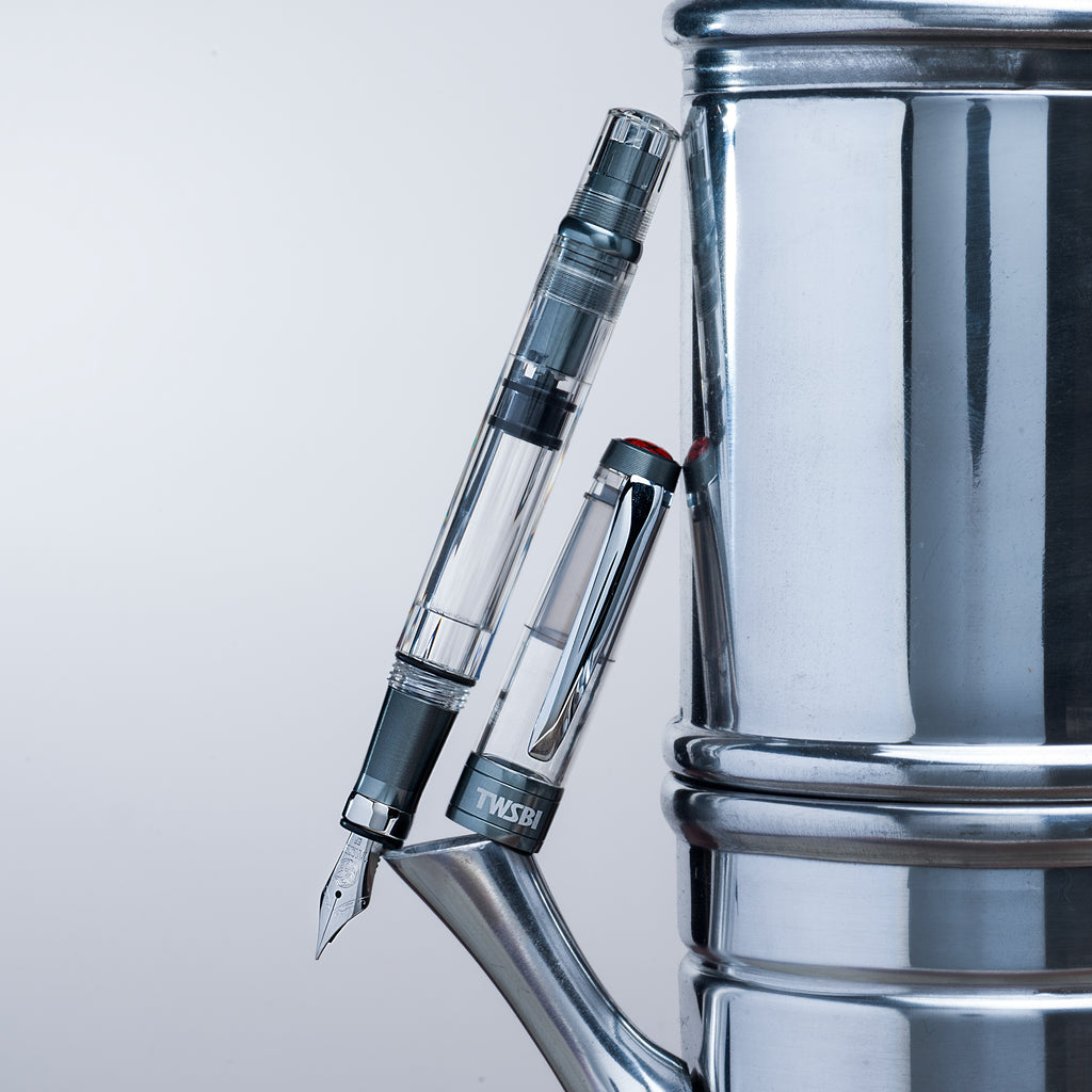 TWSBI Diamond 580 AL R Fountain Pen - Nickel Grey