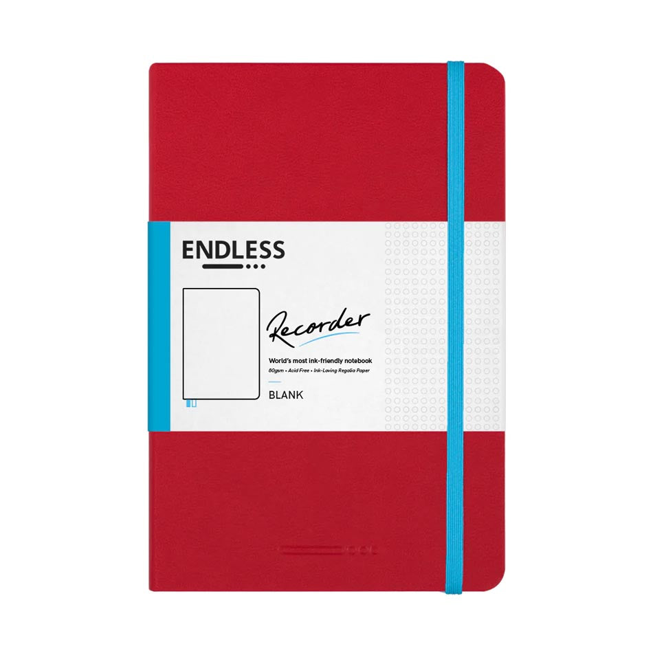 Endless Recorder A5 Notebook - Crimson Sky - Regalia Paper