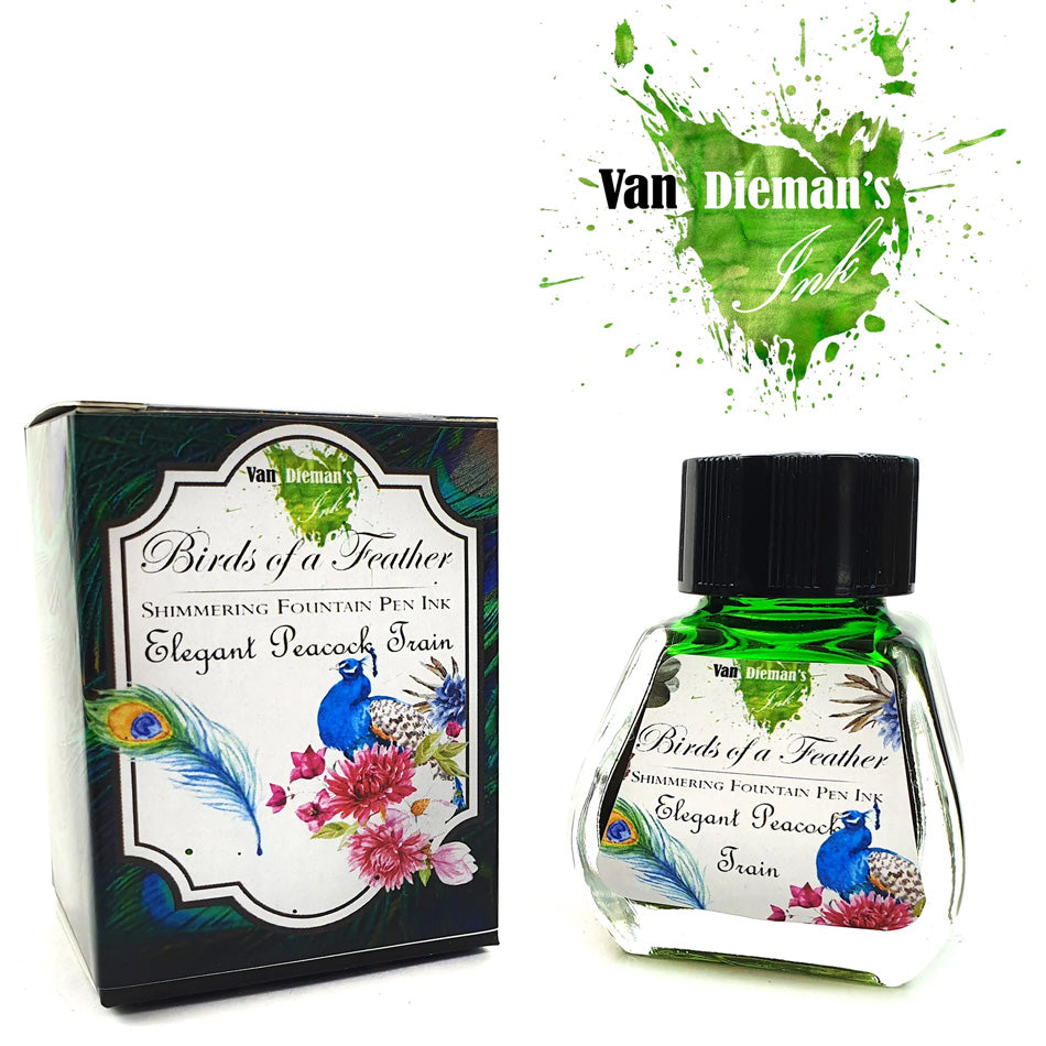 Van Dieman's Birds of a Feather - Elegant Peacock Train