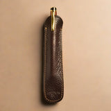Aston Leather 1 Pen Slip - Brown - Pure Pens