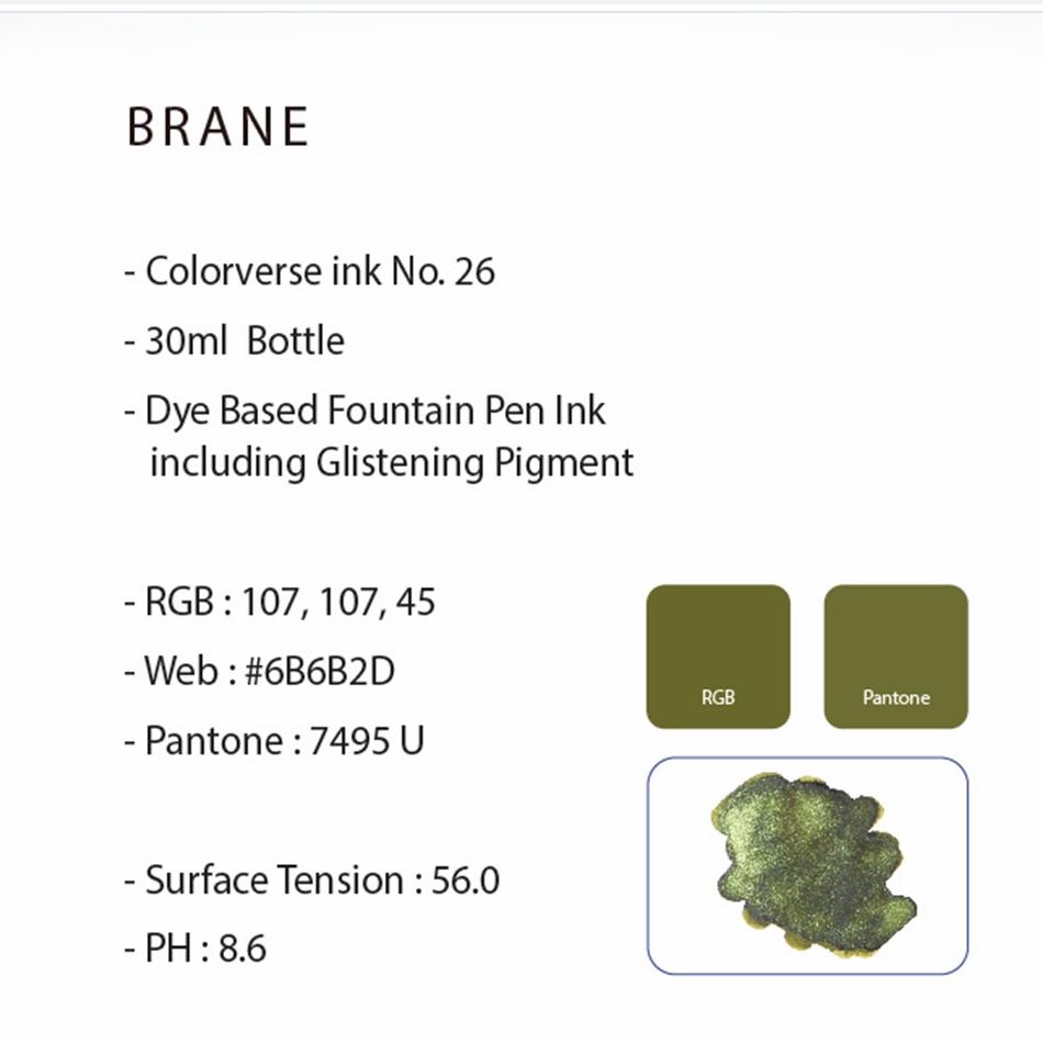 Colorverse Brane Glistening Ink - Pure Pens