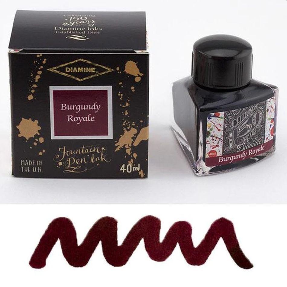 Diamine 150th Anniversary Ink - Burgundy Royale - Pure Pens