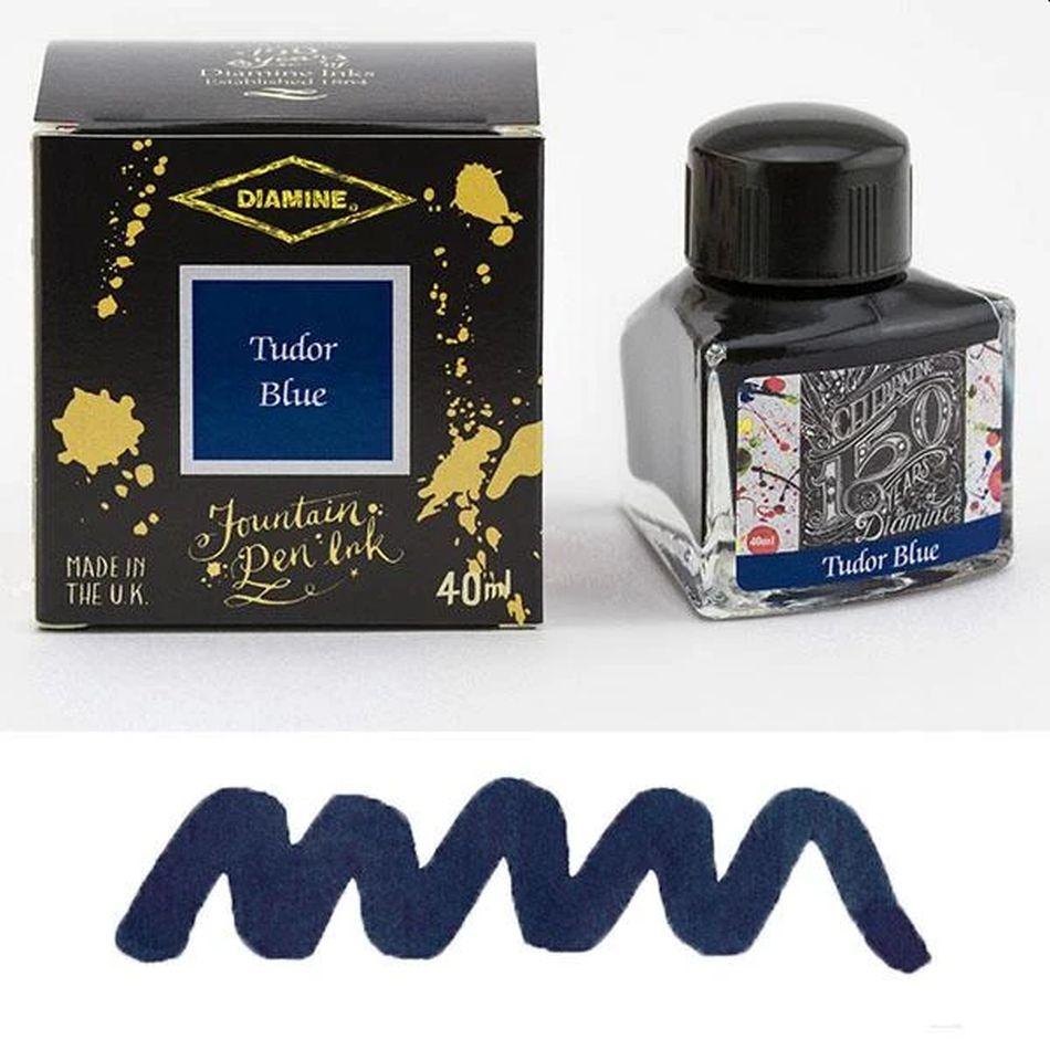 Diamine 150th Anniversary Ink - Tudor Blue - Pure Pens