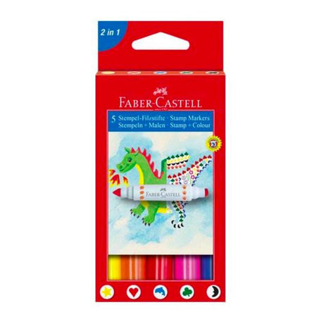 Faber-Castell 2-in-1 Stamp Markers - Pure Pens