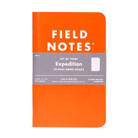 Field Notes Expedition 3 Pack Notebooks - Pure Pens