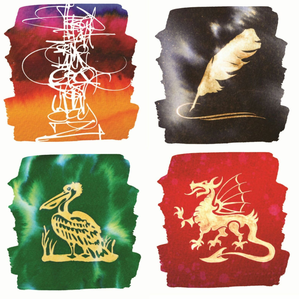 Greetings Cards - Mixed 8 Set - Pure Pens