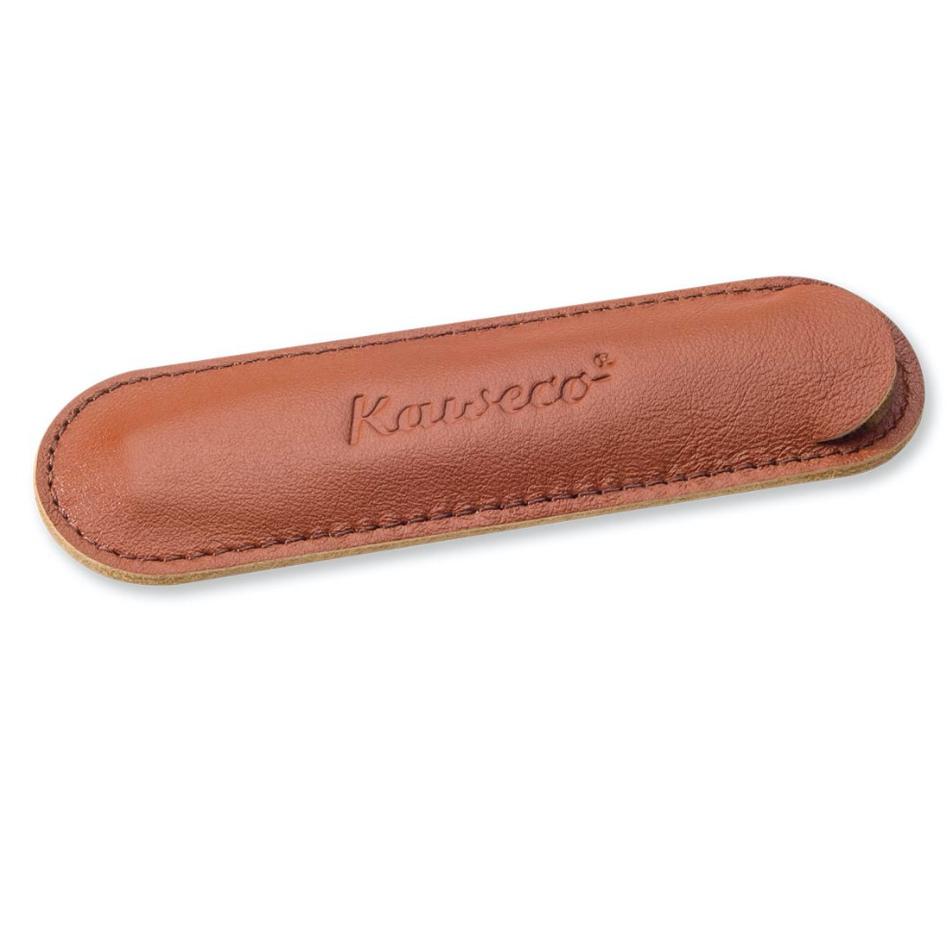 Kaweco ECO Leather Pen Pouch for 1 Sport Pen - Brandy - Pure Pens