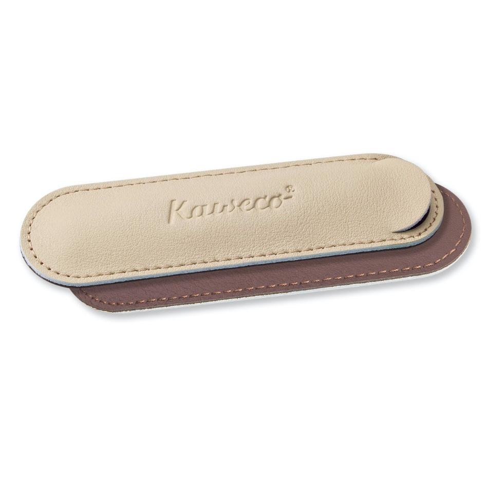 Kaweco ECO Leather Pen Pouch for 1 Sport Pen - Creamy Espresso - Pure Pens