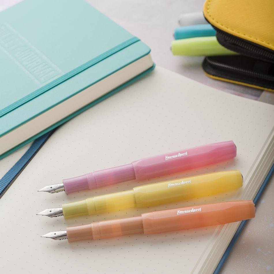 Kaweco Frosted Sport Fountain Pen - Sweet Banana - Pure Pens