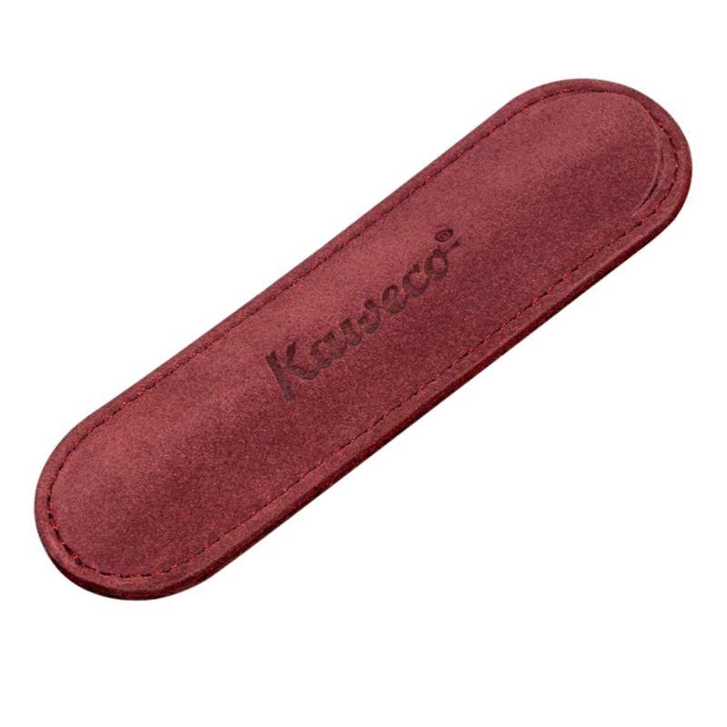 Kaweco Velour Pen Pouch for 1 Pen - Burgundy - Pure Pens