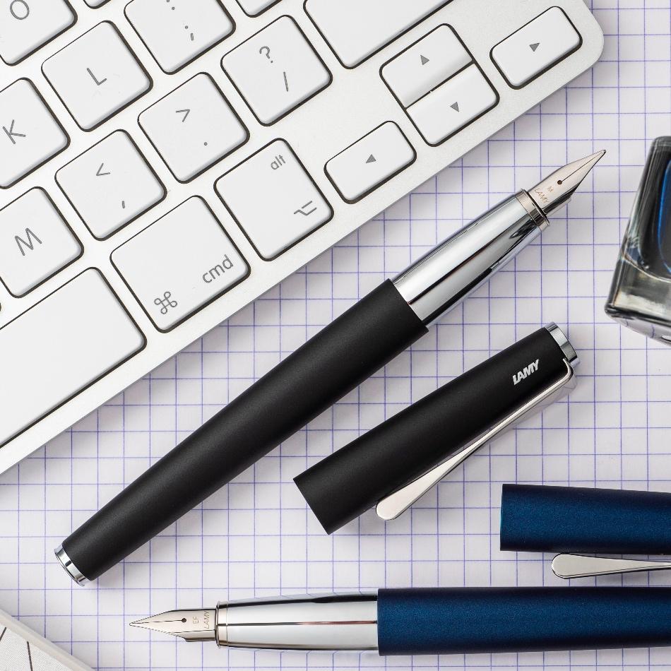 Lamy Studio Fountain Pen - Black - Pure Pens