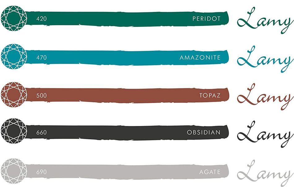 Lamy T53 Crystal Bottled Ink - Pure Pens