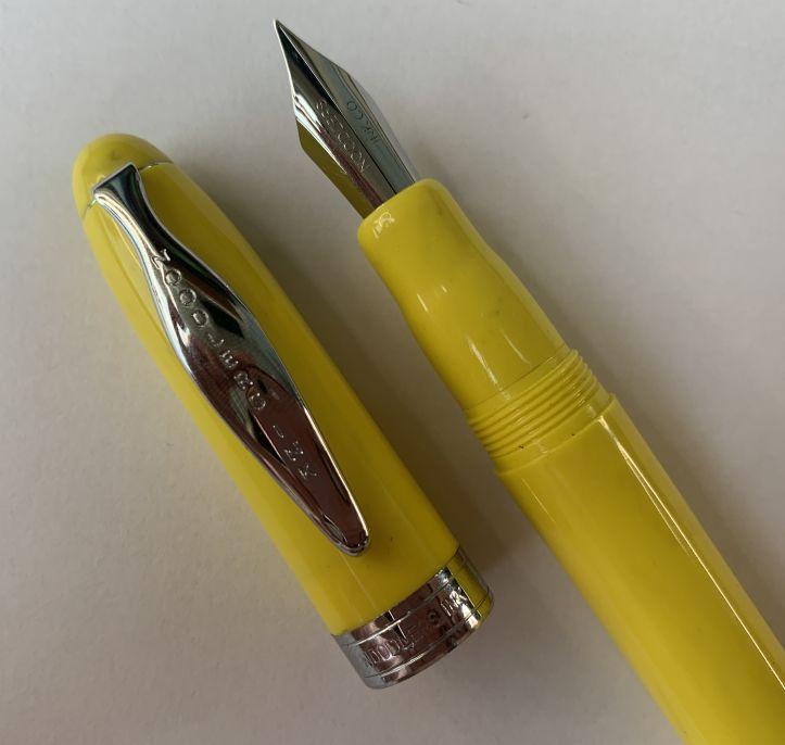 Noodler's Ahab Flex Fountain Pen - Mandarin Yellow - Pure Pens