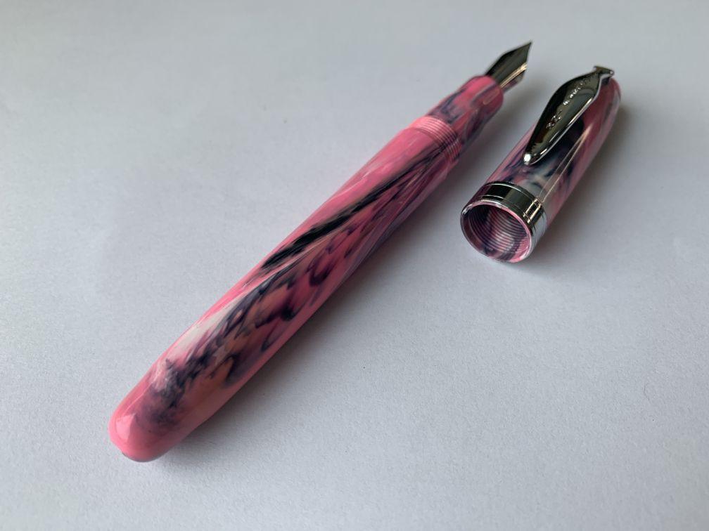 Noodler's Ahab Flex Fountain Pen - Pink Tiger - Pure Pens