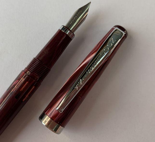 Noodler's Nib Creaper Piston Fountain Pen - Vulcan's Coral - Pure Pens