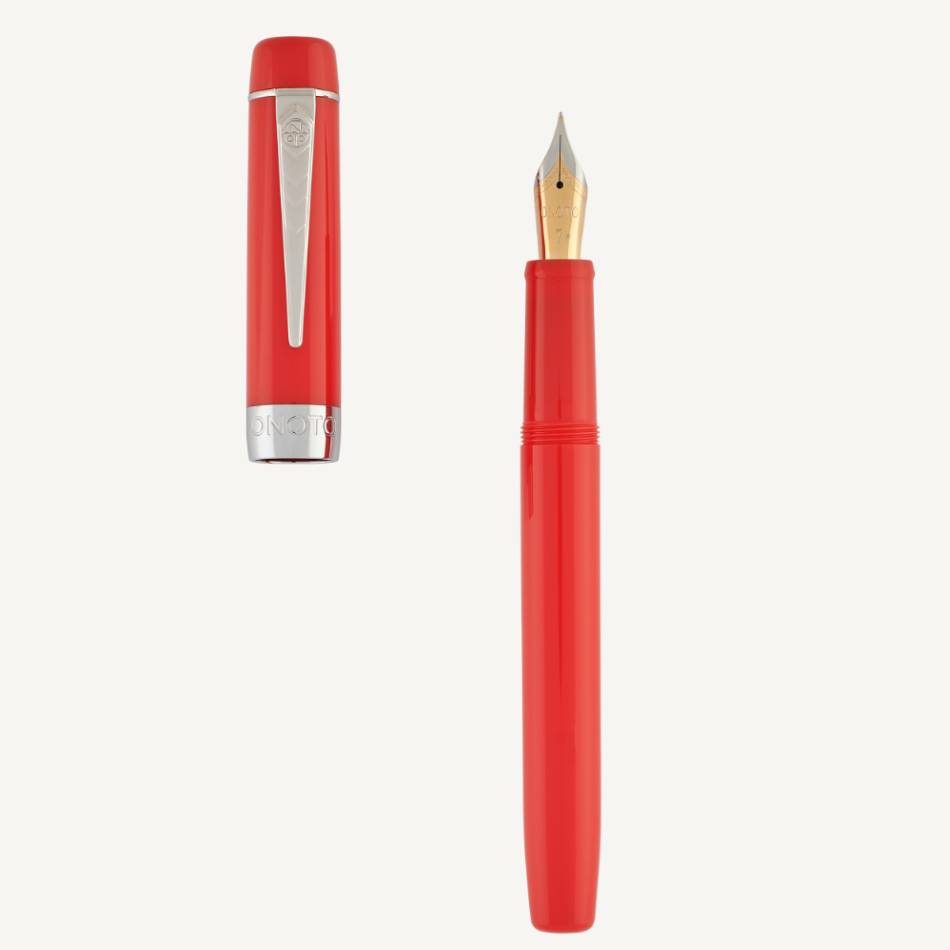 Onoto Scholar Fountain Pen - Rosso & Palladium - Pure Pens