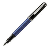 Pelikan Souveran R405 Rollerball Pen - Blue with Silver Trim - Pure Pens