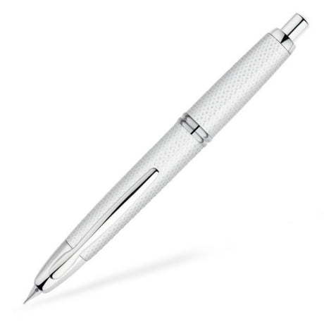 Pilot Capless Fountain Pen - Carbonesque White - Pure Pens
