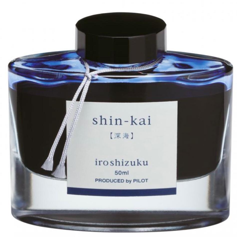 Pilot Iroshizuku Fountain Pen Ink - Shin-Kai (Deep Sea) - Pure Pens