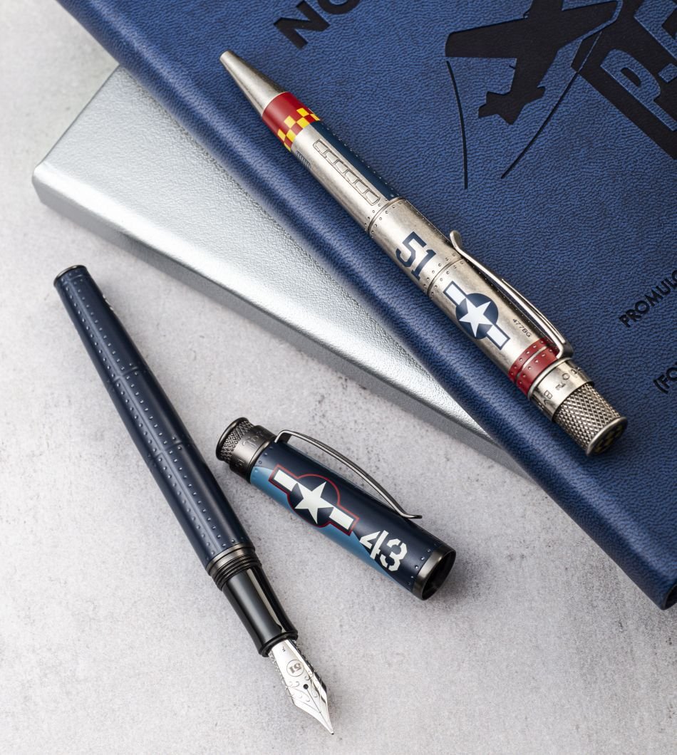 Retro 51 Tornado Vintage Metalsmith Ballpoint Pen - P-51 Mustang - Pure Pens