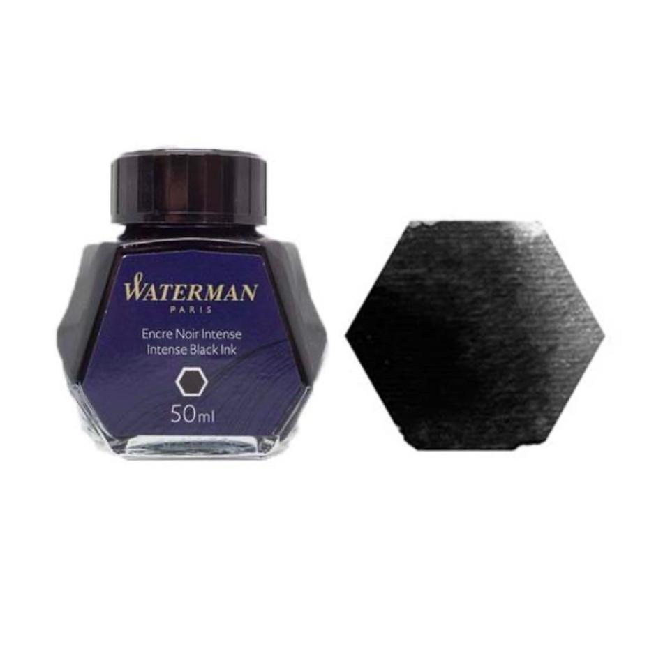 Waterman Fountain Pen Bottled Ink - Intense Black - Pure Pens