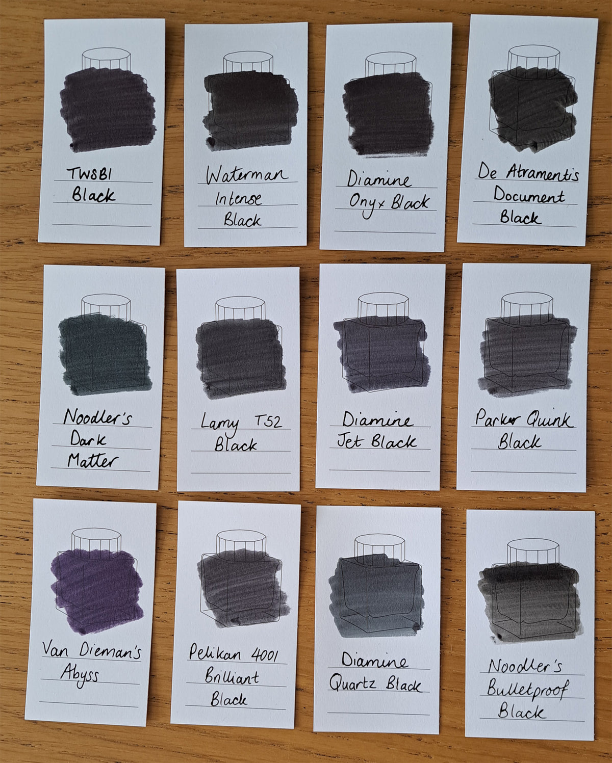 Which is your Blackest Ink? Pure Pens