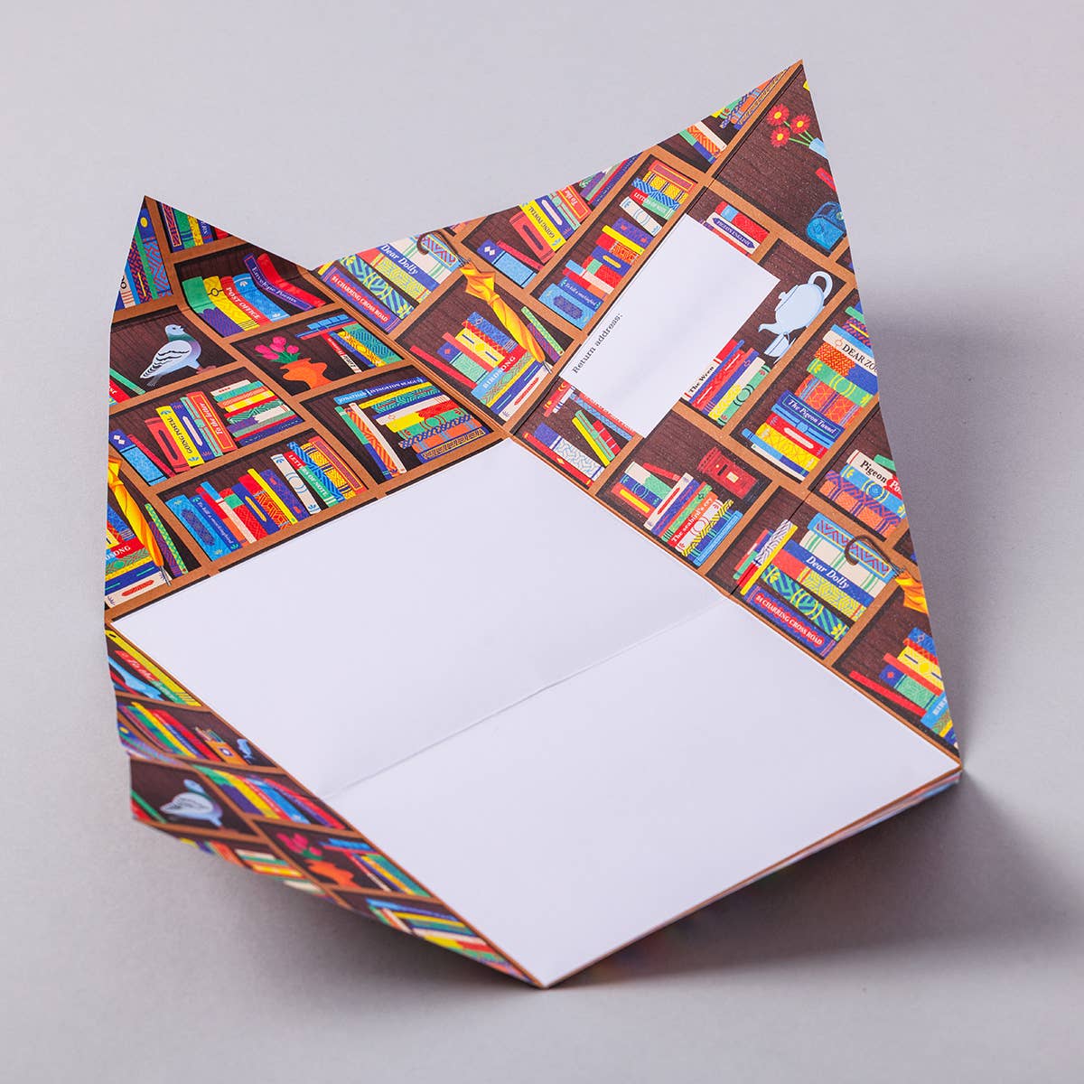 Pigeon Bookstore - Folding Stationery Letter 6 Pack