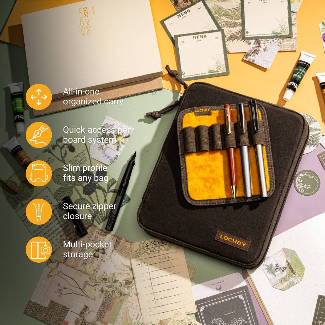 LOCHBY Canvas Daily Zip Folio A5