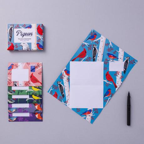 Pigeon Carnival of Colour - Folding Letter 6 Pack