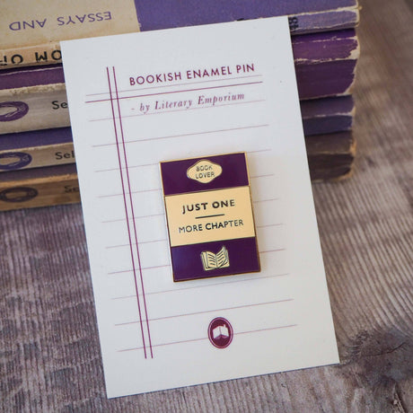 Literary Emporium 'Just One More Chapter' - Book Lover Enamel Pin Badge