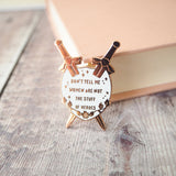 Literary Emporium Qiu Jin Enamel Pin Badge - Women Poets Collection