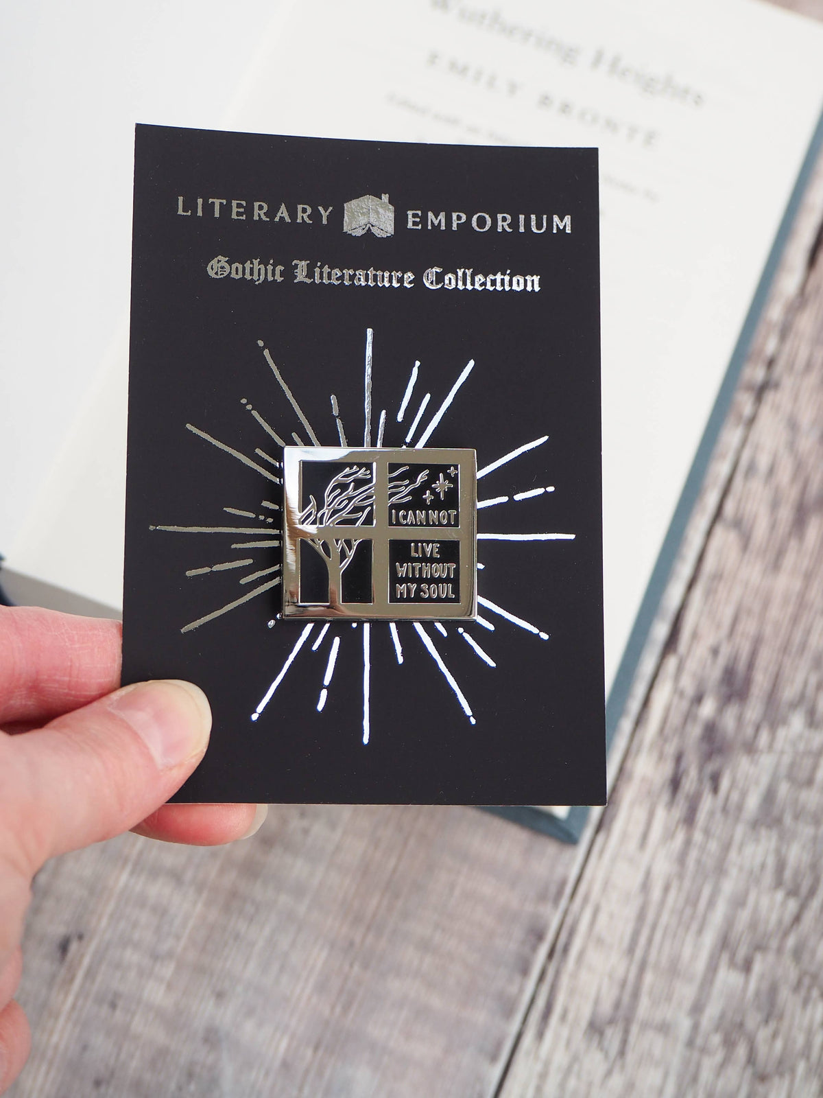 Literary Emporium Wuthering Heights Bronte Pin Badge - Gothic Collection