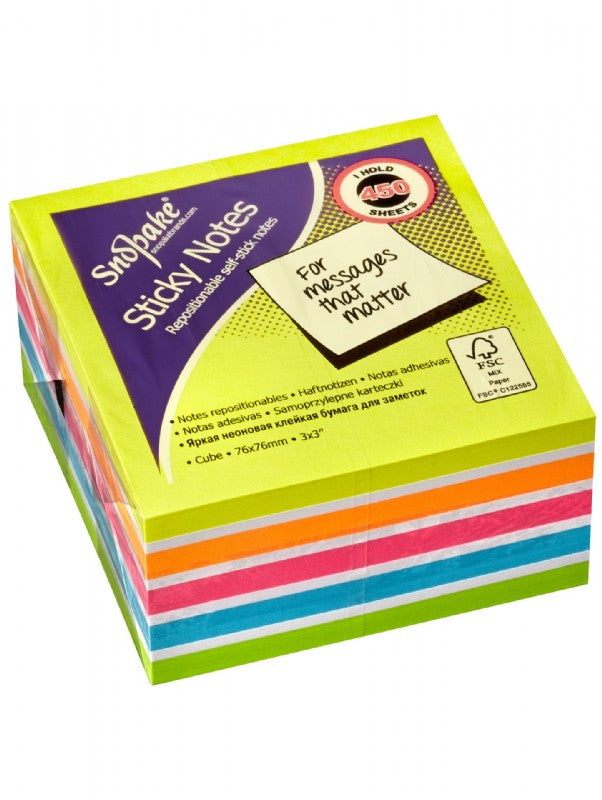Snopake Sticky Notes Cube
