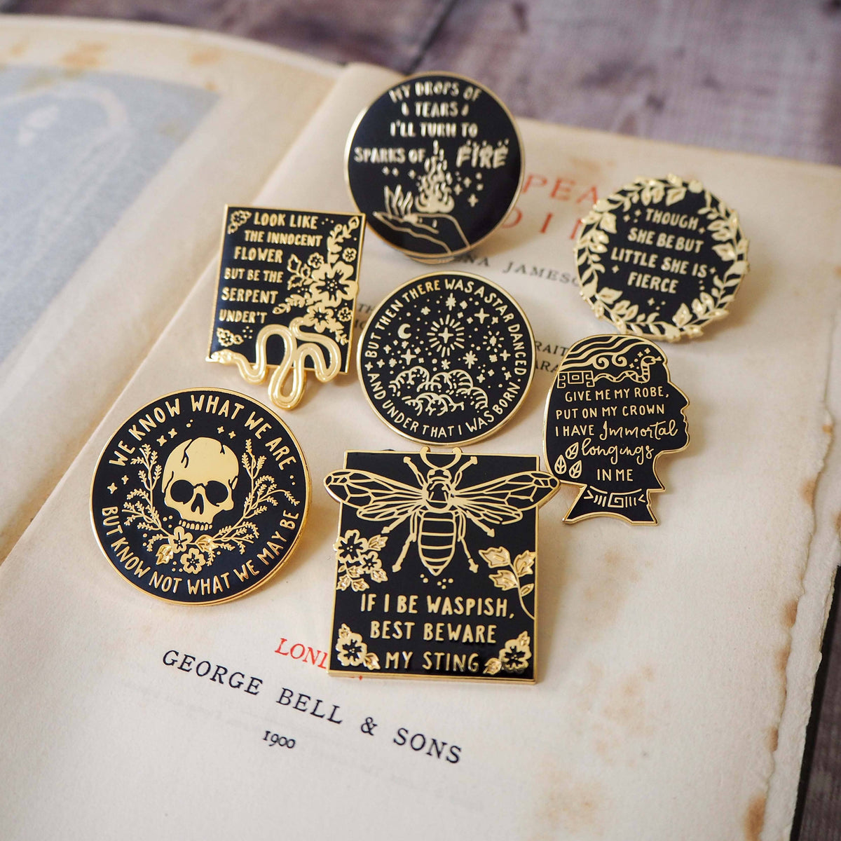Literary Emporium Beatrice Much Ado About Nothing Enamel Pin Badge Shakespeare