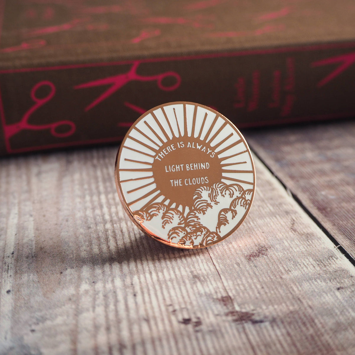 Literary Emporium Little Women Light Behind The Clouds Enamel Pin Badge