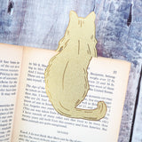 Literary Emporium Cat Lover Brass Bookmark