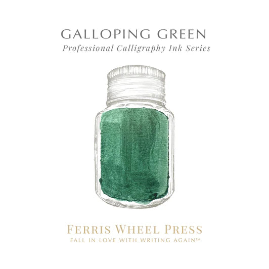 Ferris Wheel Press Calligraphy 28ml Ink - Galloping Green