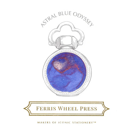 Ferris Wheel Press 38ml Ink - Astral Blue Odessy