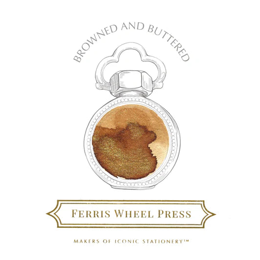 Ferris Wheel Press 38ml Ink - Brown and Buttered