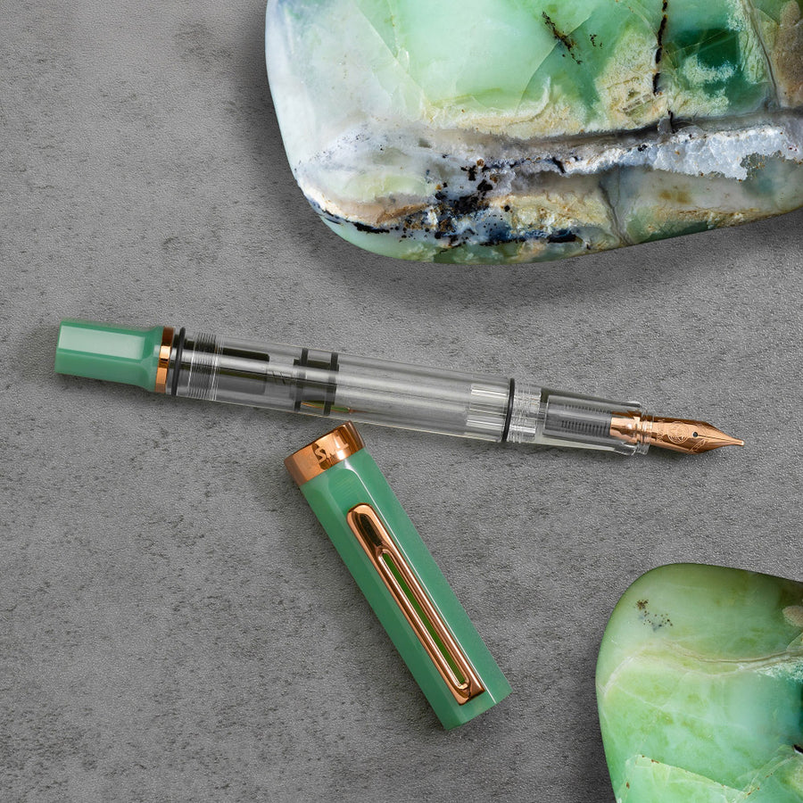 TWSBI Eco Fountain Pen - Jade Jelly & Bronze