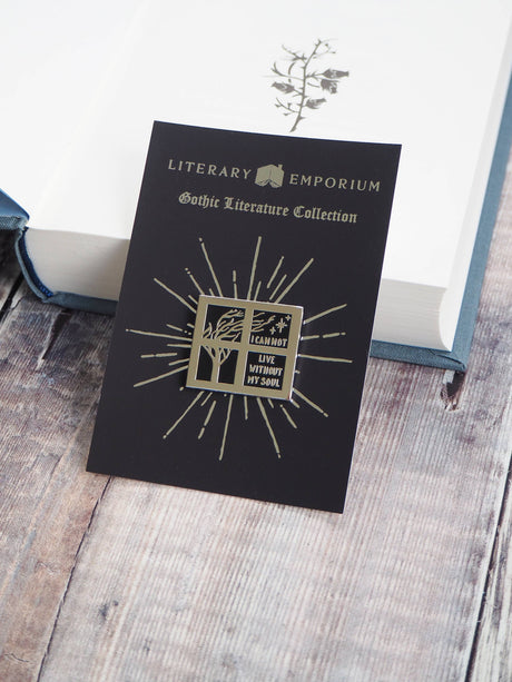 Literary Emporium Wuthering Heights Bronte Pin Badge - Gothic Collection