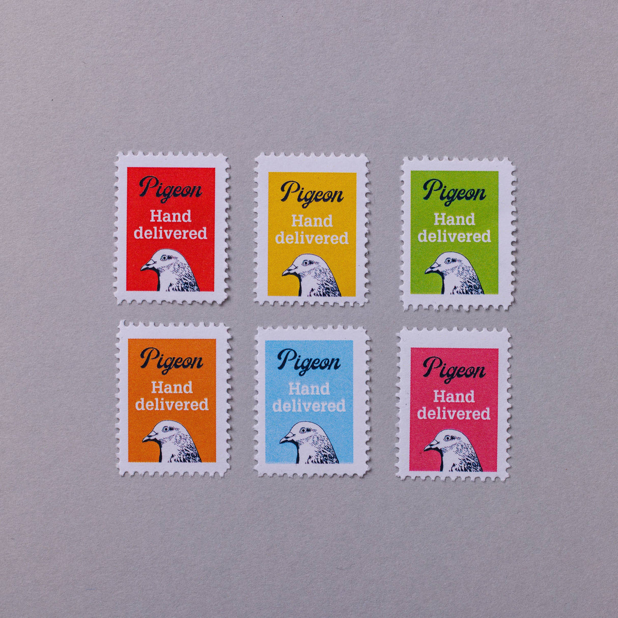 Pigeon 'Hand-delivered' Stamp Stickers