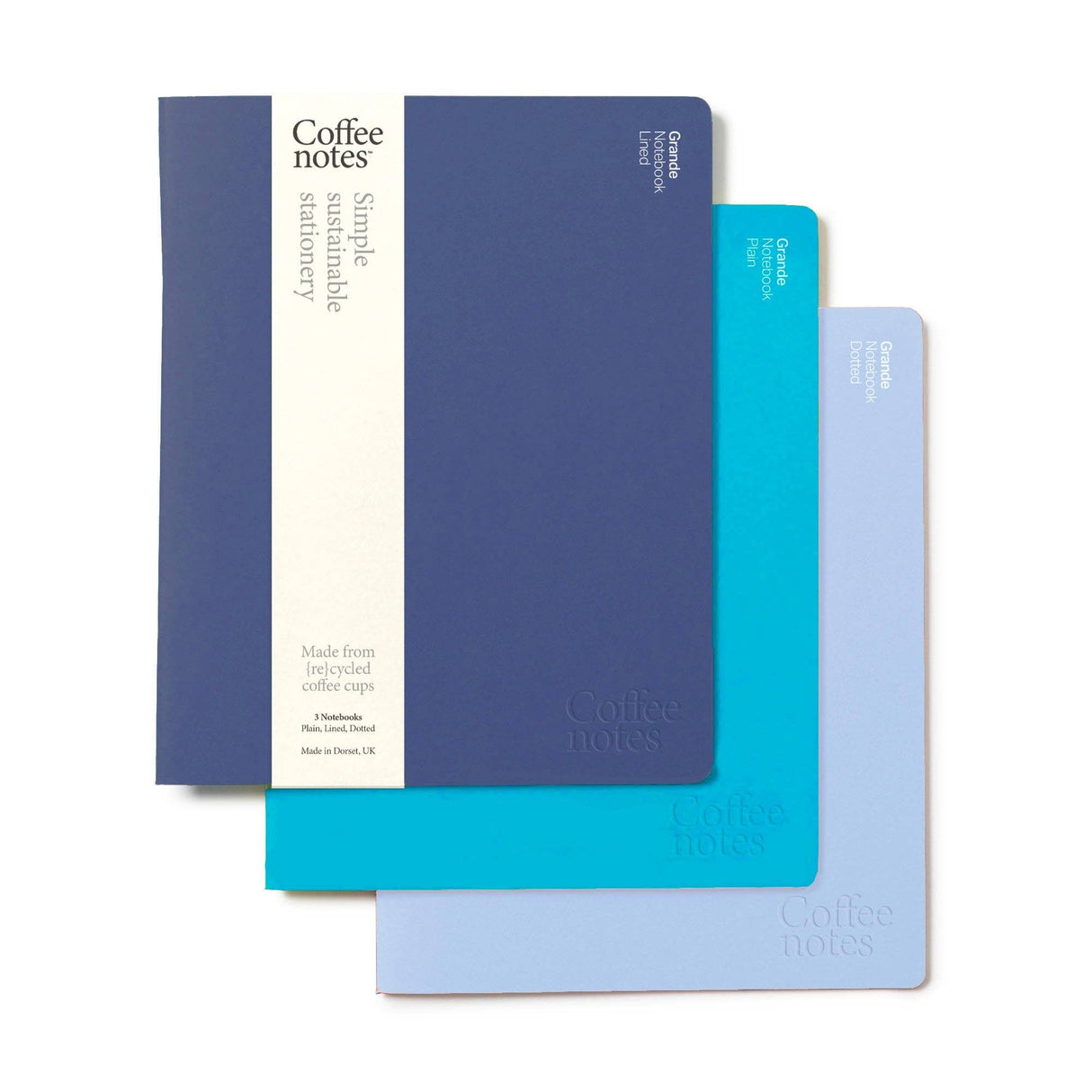 CoffeeNotes 'Splash' Stitched Notebooks