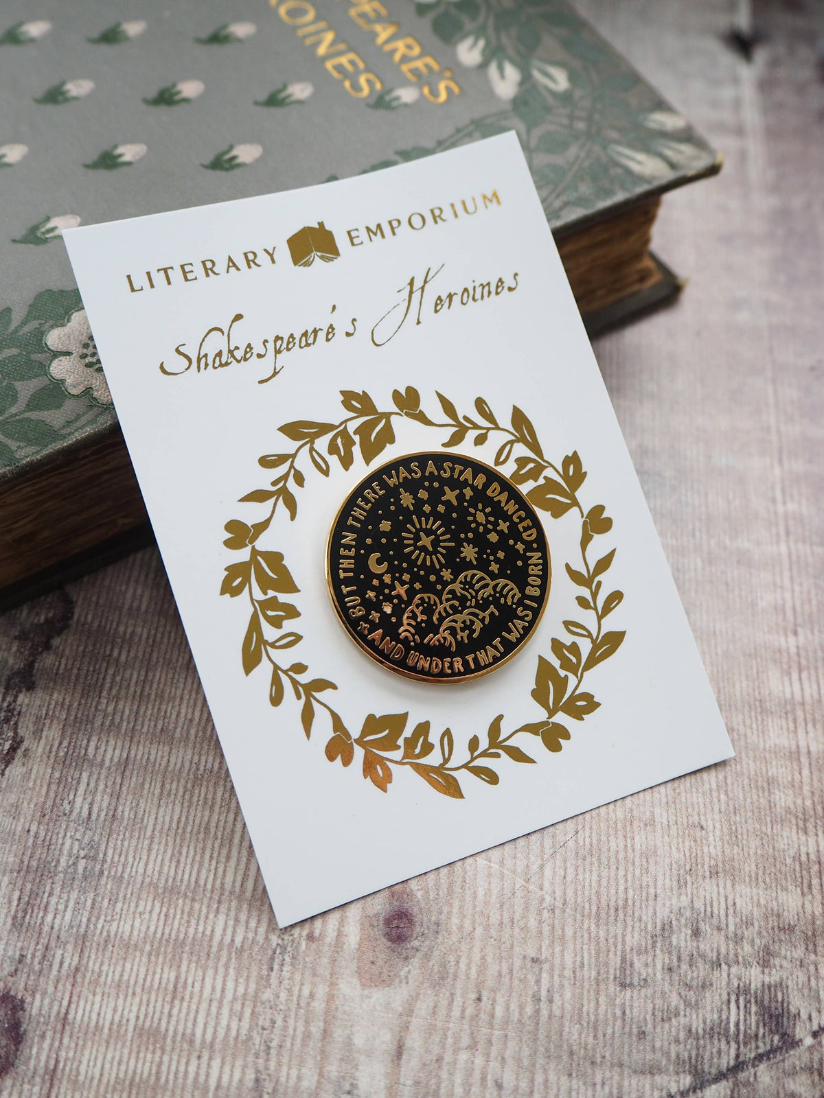 Literary Emporium Beatrice Much Ado About Nothing Enamel Pin Badge Shakespeare