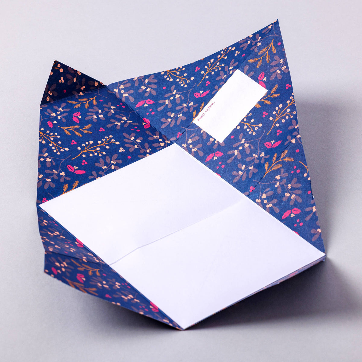 Pigeon Winter Berries Folding Letter 6 Pack
