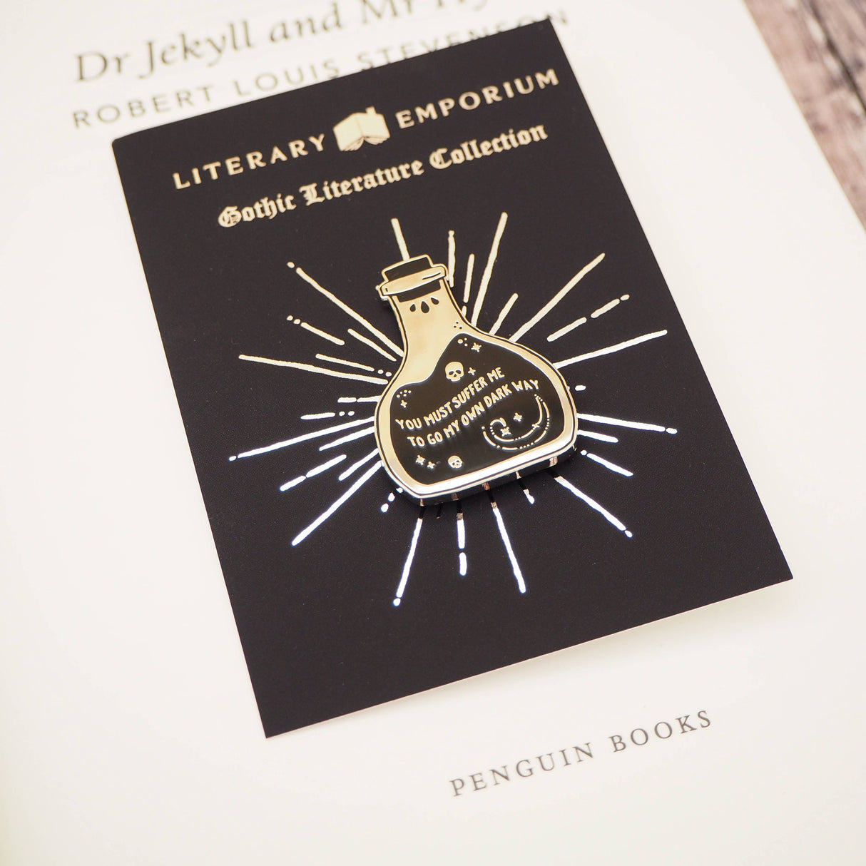 Literary Emporium Dr Jekyll And Mr Hyde Potion Pin Badge - Gothic Collection