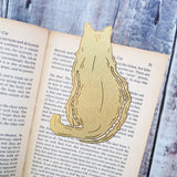 Literary Emporium Cat Lover Brass Bookmark